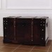 Festnjght Treasure Box Storage Trunk Vintage Treasure Chest Storage Chest for Home Living Room Bedroom Wood 26x15x15.7