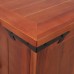 H.BETTER Storage Chest Solid Acacia Wood Storage Trunk with 2 Side Handles Lockable Storage Box 35.4x 17.7x 15.7 Treasure Chest Brown