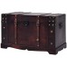 H.BETTER Vintage Storage Chest Wood Storage Trunk Handmade Storage Box Wood Trunk Treasure Chest Brown 26x15x15.7