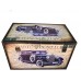 Hot Rod Large Wood Storage Trunk Wooden Treasure Chest