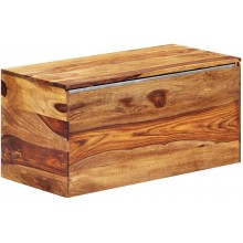 OUSEE Storage Chest 31.5"x15.7"x15.7" Solid Sheesham Wood