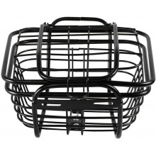 Qinndhto 1PC Black Iron Bicycle Basket Bicycle Accessory Storage Basket Bike Basket Storage Chests