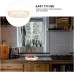 Qinndhto 4Pcs Pastoral Style Storage Plates Food Storage Containers Kitchen Basket Storage Chests Color : Natural Color Size : 20x16cm