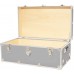 Rhino Trunk & Case Camp & College Trunk with Removable Wheels 30x17x13 Silver