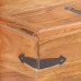 Rustic Solid Wood Storage Boxes,With lid,with Side Handles,Storage Chest,Ample Storage Space,Item Storage,for Living Room,Bedroom,Corridor,Entrance,Chest 15.7x15.7x15.7 Solid Acacia Wood