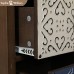 Sophia & William 4-Drawer Accent Chest Rustic Storage Cabinet with Blue and White Patterns for Living Room Bedroom Entryway 31.5’’ Tall