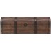 Storage Chest with Latch and Handles Vintage Style Storage Cabinet for Living Room and Bedroom 47.2 x 11.8 x 15.7