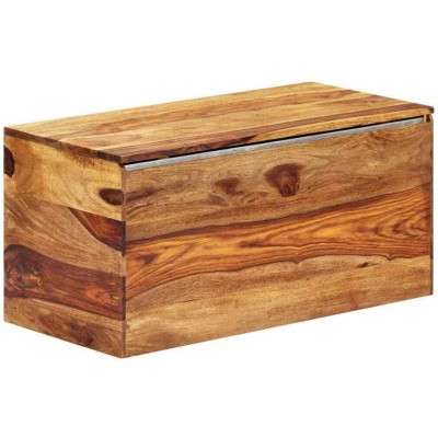 USA Solid Sheesham Wood Storage Chest Chunk Box Cabinet Organizer Trunk
