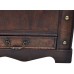 Wooden Treasure Chest Old-Fashioned Antique Vintage Style Storage Box Trunk Cabinet for Bedroom Closet Home Organizer Collection Furniture Decor 35.4 x 20 x 16.5 inch