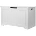 Wooden White Chest Storage Trunk Wood Bedroom Large Box Blanket Books Shoes Toys
