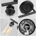 Bathroom Vanity Light Fixtures 2-Light Black Wall Sconce Lighting Wall Lamp with Clear Glass Shade Vintage Wall Mounted Lights Bathroom Lights for Mirror Living Room Bedroom Hallway Porch