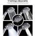 Ezelia High Pressure Shower Head with Pause Mode and Massage Spa 5 Settings Handheld Showerhead Sprayer with 59 Stainless Steel Hose Easy to Install California Compliant 1.8 GPM