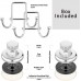 HASKO accessories Powerful Vacuum Suction Cup Hooks Organizer for Towel Bathrobe and Loofah Strong Stainless Steel Towel Hooks for Bathroom & Kitchen Towel Hanger Storage 2 Pack