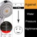 HO2ME High Pressure Handheld Shower Head with Powerful Shower Spray against Low Pressure Water Supply Pipeline Multi-functions w 79 inch Hose Bracket Flow Regulator Chrome Finish