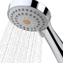 HO2ME High Pressure Handheld Shower Head with Powerful Shower Spray against Low Pressure Water Supply Pipeline Multi-functions w  79 inch Hose Bracket Flow Regulator Chrome Finish