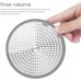 LEKEYE Shower Drain Hair Catcher Strainer Stainless Steel and Silicone