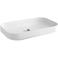 Slim Collection Rectangular Countertop Sink Without Tap Hole 60 x 37 x 12.8 cm White Reference: 2924501