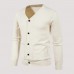 Sweater for Men Casual Wool Blend Cardigan Soft Shawl Thermal Knitted Open Front Blouse Cable Knit Jacket Warm Outerwear