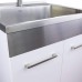Transolid TCA-2420-WS 24-in x 20-in x 34.6-in Laundry Sink Cabinet with Faucet White,Medium
