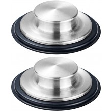 2PCS Kitchen Sink Stopper Stainless Steel Large Wide Rim 3.35" Diameter Fengbao