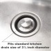 3 3 8 inch 8.57Cm Kitchen Sink Stopper Stainless Steel Garbage Disposal Plug Fits Standard Kitchen Drain size of 3 1 2 Inch 3.5 Inch Diameter