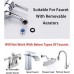 All Brass Faucet Diverter Valve with Aerator Sink to Garden Hose Diverter Faucet Adapter for Bathroom Kitchen Sink Faucet Connection Portable Washing Machine Dishwasher G1 23 4 Chrome