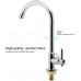 Cold Water Sink Faucet High Arc Single Handle One Hole Faucet for Kitchen Garden Bar Outdoor Boat CamperFree Cold Water Supply Lines