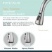 FORIOUS Kitchen Faucet with Pull Down Sprayer Brushed Nickel High Arc Single Handle Kitchen Sink Faucet with Deck Plate Commercial Modern rv Stainless Steel Kitchen Faucets Grifos De Cocina…