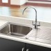 Kitchen Faucet Hole Cover Stainless Steel Premium Sink Tap Hole Cover Brushed Stainless Steel