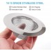 Kitchen Sink Strainer 2Pcs Stainless Steel Mesh Drain Strainer Large Wide Rim 4.5 Diameter 1.5 Deep Basket Anti Clogging