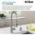 Kraus FF-100SFS Purita 100% Lead-Free Kitchen Water Filter Faucet Spot Free Stainless Steel