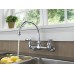 Peerless Claymore 2-Handle Wall-Mount Kitchen Sink Faucet Chrome P299305LF