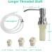 Soap Dispenser for Kitchen Sink Built in Sink Soap Dispenser Brushed Nickel Countertop Soap Dispenser Pump with 47 Extension Tube kit No Need to Fill Little Bottle Again Longer Thread Shaft