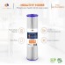 Aquaboon 5 Micron 20 Pleated Sediment Water Filter Replacement Cartridge | Whole House Sediment Filtration | Compatible with ECP5-BB AP810-2 HDC3001 CP5-BB SPC-45-1005 ECP1-20BB 2-Pack