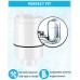 Fil-fresh 3-Pack Faucet Water Filter Replacement for PUR Filtration System Model FM-3700 PFM400H PFM350V Filter# RF3375 NSF Certified White