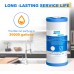 GOLDEN ICEPURE 5 Micron 10 x 4.5 Whole House Sediment Activated Carbon Water Filter Compatible with GE FXHTC GXWH40L GXWH35F GNWH38S Universal Water Filter System 2pack