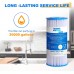 GOLDEN ICEPURE 5 Micron 10 x 4.5 Whole House Sediment Pleated Water Filter Compatible for DuPont WFHDC3001 GE FXHSC Culligan R50-BBSA R50-BB W50PEHD GXWH40L CP5-BBS 2-PACK