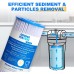 GOLDEN ICEPURE 5 Micron 10 x 4.5 Whole House Sediment Pleated Water Filter Compatible for DuPont WFHDC3001 GE FXHSC Culligan R50-BBSA R50-BB W50PEHD GXWH40L CP5-BBS 2-PACK
