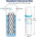 Membrane Solutions 5 Micron 10x2.5 String Wound Whole House Water Filter Replacement Cartridge Universal Sediment Filters for Well Water 6 Pack
