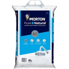 Morton U26624S Pure AND Natural Water Softening Crystals 40-Pound,White