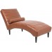 60 Modern Luxury Faux Leather Chaise Lounge Chair Indoor Curved Leisure Chaise with Bolster Pillow Single Sofa Couch Chairs for Bedroom Living Room Office Home