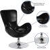 Flash Furniture Egg Series Black LeatherSoft Side Reception Chair