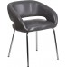 Flash Furniture Fusion Series Contemporary Gray LeatherSoft Side Reception Chair