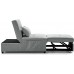 Folding Ottoman Sleeper Sofa Bed 4 in 1 Function Chair Bed Chaise Lounge for Small Space Living Grey