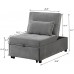 FRITHJILL Convertible Sofa Bed Multi-Function Folding Ottoman Chaise Lounge Recliner Chair with Pillow for Living Room