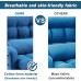 HABUTWAY HighQuality Folding Lazy Sofa with a Pillow and Armrests Adjustable Comfy Chair Padded Couch Bed for Office & Home Blue