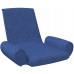 Indoor Chaise Lounge Sofa Lazy Lounger Bed Folding Sofa Floor Chair Suitable to Living Room Waiting Room Hotel Reception Cafe Bedroom or Office 26 x 26.4 x 20.1 Blue