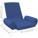 Indoor Chaise Lounge Sofa Lazy Lounger Bed Folding Sofa Floor Chair Suitable to Living Room Waiting Room Hotel Reception Cafe Bedroom or Office 26 x 26.4 x 20.1 Blue