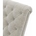 Linen Tufted Chaise Lounge Indoor Leisure Sofa Couch with 1 Bolster Pillow for Living Room Office Solid Wood Leg and Nailhead Trim