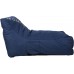 Lucky Tree Lazy Lounger Chairs Sofa Beanbag Chair Sponge Lounge with Side Pocket Comfortable & Special Navy